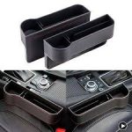1-piece leather car seat multifunctional storage box designed to organize small items and prevent them from falling between seats in Lagos Nigeria