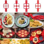 4-slot silicone pancake mold for making evenly shaped pancakes with non-stick, heat-resistant material in Lagos Nigeria