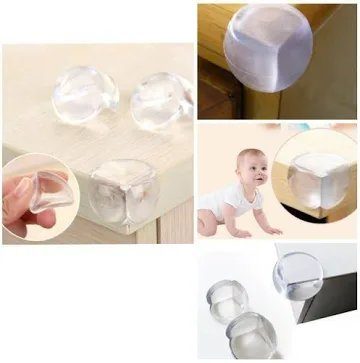 Set of 5 silicone corner protectors for table edges, designed to prevent injuries and protect furniture in Lagos Nigeria