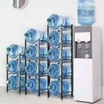 5-tier water dispenser shelf rack designed to store multiple water bottles vertically, saving space and keeping containers organized in Lagos Nigeria