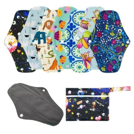 Absorbent reusable menstrual pads made from soft, eco-friendly fabric for comfortable and leak-proof period protection in Lagos Nigeria