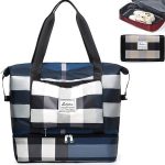 Foldable travel duffel bag featuring a separate shoe compartment for organized packing and easy storage in Lagos Nigeria