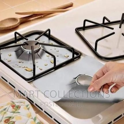 "Reusable gas stove liner for protecting stovetops from spills, stains, and grease in Lagos Nigeria