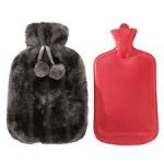 Hot water bottle bag with soft fleece cover for warmth and comfort in Lagos Nigeria