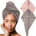Microfiber hair drying towel designed for quick moisture absorption and gentle drying in Lagos Nigeria