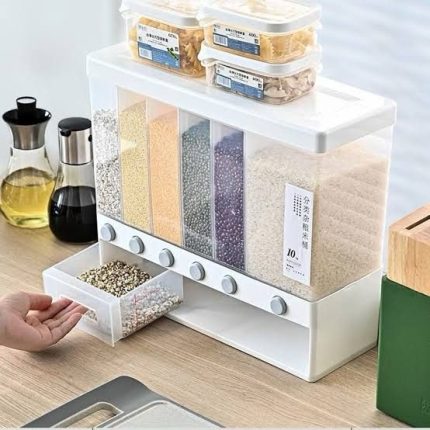 Multi-compartment cereal dispenser designed for organized, airtight storage and easy dispensing of dry foods in Lagos Nigeria