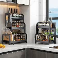Multipurpose kitchen shelf designed to organize spices, jars, and small kitchen essentials for easy access in Lagos Nigeria