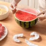Transparent plastic food cover for bowls, keeping food fresh and protected in Lagos Nigeria