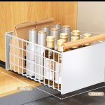 Pull-out storage shelf—slim, space-saving organizer ideal for kitchen, bathroom, or laundry room use in Lagos Nigeria
