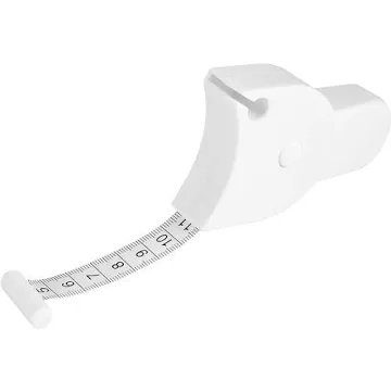 Retractable body measuring tape with flexible tape and push-button retraction, ideal for body measurements and tailoring in Lagos Nigeria