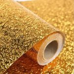 Self-adhesive gold liner for drawers, shelves, and cabinets—decorative, waterproof, and easy to apply in Lagos Nigeria