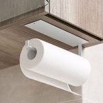Self-adhesive wall mount iron tissue holder—durable, space-saving design for bathroom or kitchen use in Lagos Nigeria