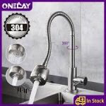 Stainless steel water tap with a sleek, modern design for kitchen or bathroom use in Lagos Nigeria