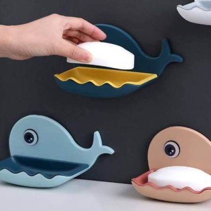 Wall-mounted metal soap rack with drainage hole in Lagos Nigeria