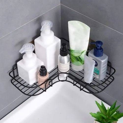 WALL MOUNTED BATHROOM CORNER SHELF in Lagos Nigeria Wall-mounted bathroom corner shelf—space-saving storage solution for organizing toiletries, bottles, and shower essentials in Lagos Nigeria