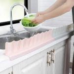 Water splash guard designed to prevent water from spilling or splashing onto countertops around sinks or faucets in Lagos Nigeria