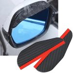 Pair of universal car rearview mirror rain and sun visor shields, designed to reduce glare and protect from rain in Lagos Nigeria