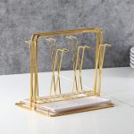 "Luxury iron cup drying rack stand with tree design for holding mugs and glasses in Lagos Nigeria