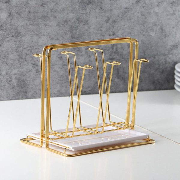 "Luxury iron cup drying rack stand with tree design for holding mugs and glasses in Lagos Nigeria