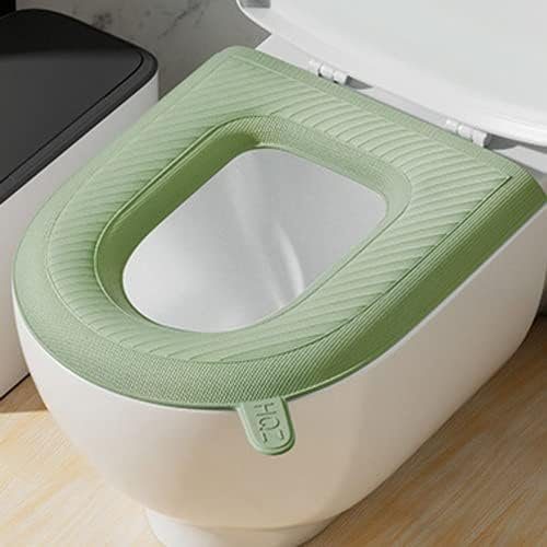 Universal soft U-shaped toilet seat cover with cushioned padding, designed for comfort and easy installation, washable and reusable in Lagos Nigeria