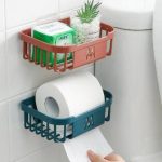 Wall-mounted multipurpose storage basket made of metal or plastic, ideal for organizing bathroom, kitchen, or office items in Lagos Nigeria