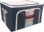 "100-liter multipurpose clothes storage box with zipper closure, ideal for organizing garments and linens in Lagos Nigeria