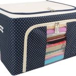 "100-liter multipurpose clothes storage box with zipper closure, ideal for organizing garments and linens in Lagos Nigeria