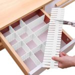 4-piece adjustable drawer dividers for organizing cutlery, makeup, clothes, and office items; customizable lengthin Lagos Nigeria