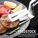 Stainless steel multipurpose food gripper—sleek, durable tongs with scalloped edges, ideal for securely gripping and serving various foods in Lagos Nigeria