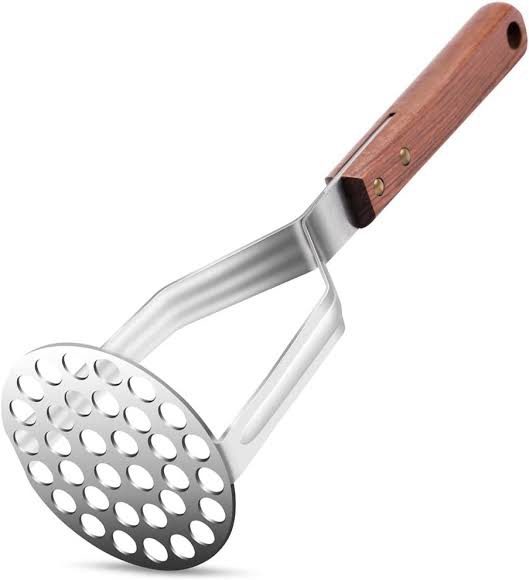 Durable stainless steel rice and potato masher with ergonomic handle in Lagos Nigeria