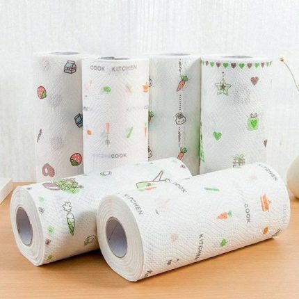 Roll of 200-ply washable and reusable kitchen paper towels, eco-friendly alternative to disposable paper towels for cleaning and drying tasks in Lagos Nigeria