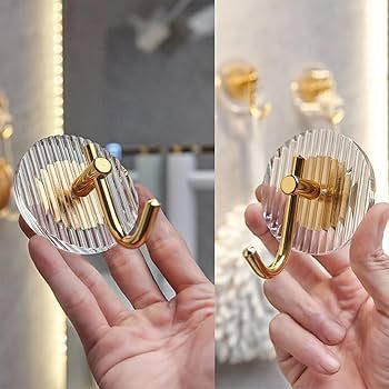 Transparent adhesive acrylic wall hook for hanging items, featuring a strong, damage-free hold on smooth surfaces in Lagos Nigeria