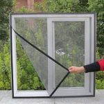 DIY magnetic window screen measuring 130cm by 150cm, made of breathable fiberglass mesh for insect protection and easy installation in Lagos Nigeria