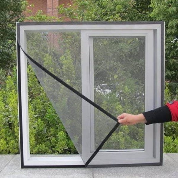 MAGNETIC WINDOW SCREEN 130CM BY 150CM DIY FIBERGLASS MESH in Lagos Nigeria DIY magnetic window screen measuring 130cm by 150cm, made of breathable fiberglass mesh for insect protection and easy installation in Lagos Nigeria