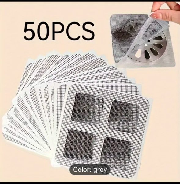 50 disposable self-adhesive floor drain hair catchers for bathroom or shower in Lagos Nigeria
