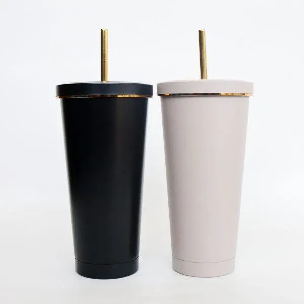 750ML stainless steel tumbler with reusable straw and spill-proof lid, designed for hot or cold beverages in Lagos Nigeria