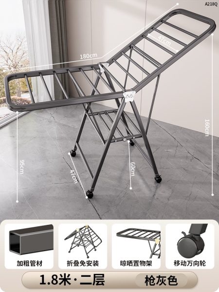 Durable 1.8m long cloth drying hanger for indoor or outdoor use in Lagos Nigeria