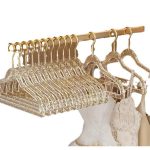 "Pack of 10 clear plastic hangers for organizing clothing in closets or wardrobes in Lagos Nigeria