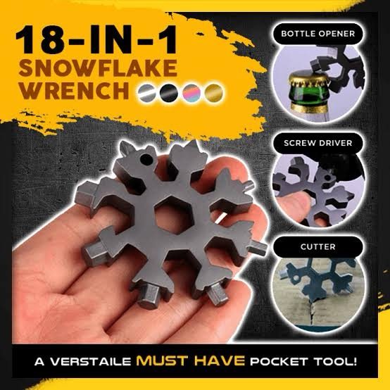 18-in-1 snowflake-shaped multifunctional screwdriver tool for various repairs and tasks in Lagos Nigeria