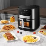 8L 1800W air fryer with digital controls, available in Lagos, Nigeria.