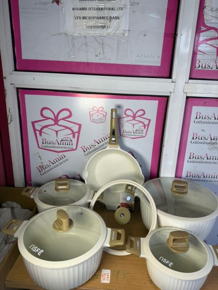 Nsfe Granite cookware set Scratch-Resistant & Easy to Clean in Lagos Nigeria