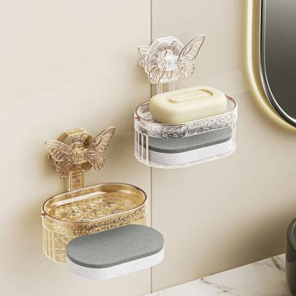 Double Layer Acrylic Soap Rack