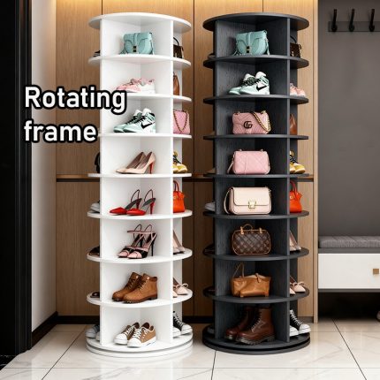 8-Layers Luxurious Rotating Shoe Rack
