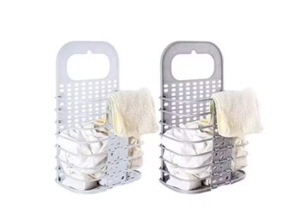 Hanging laundry basket