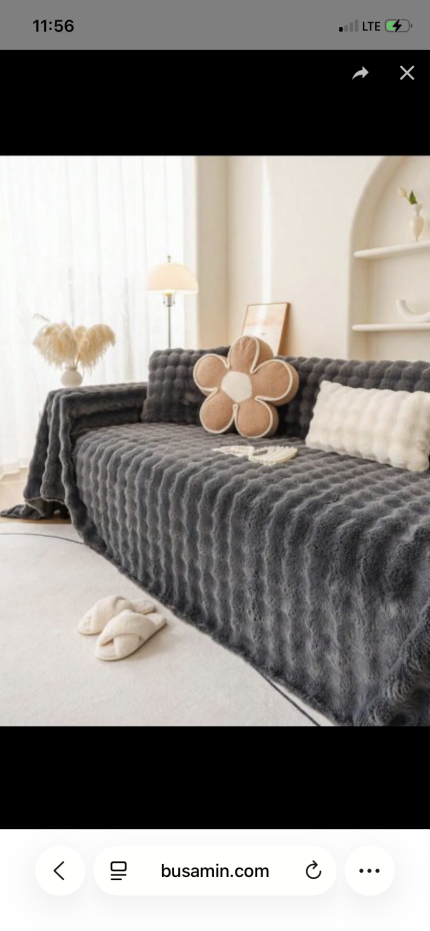 180 BY 460CM MULTIPURPOSE LUXURY FAUX FUR SOFA COVER THICK WARM HEAVYWEIGHT SECTIONAL COUCH COVER LIVING ROOM FUZZY FLUFFY COZY SOFA THROWS FOR SOFA