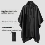 Waterproof Rain Poncho for Adult, Upgrade TPU Coating IP8000mm Waterproof Rating, Reusable Portable Unisex Hooded Rain Poncho for Outdoor Hiking, Camping, Concert, Travelling - Image 7