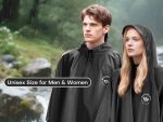 Waterproof Rain Poncho for Adult, Upgrade TPU Coating IP8000mm Waterproof Rating, Reusable Portable Unisex Hooded Rain Poncho for Outdoor Hiking, Camping, Concert, Travelling - Image 2