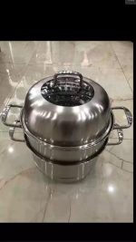 THREE LAYERS 30CM 304 STAINLESS STEEL STEAMER POT - Image 2